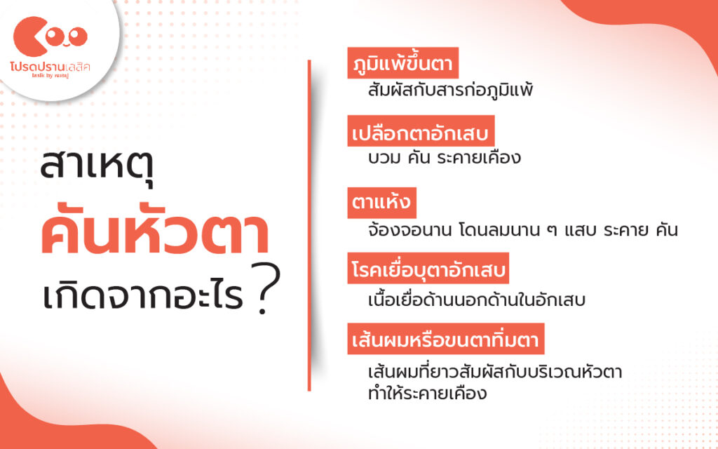 สาเหตุ คันหัวตา เกิดจากอะไร