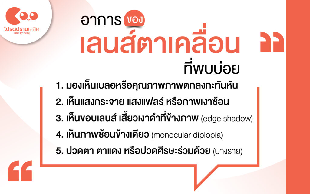 เลนส์ตาเคลื่อน อาการและวิธีรับมือ